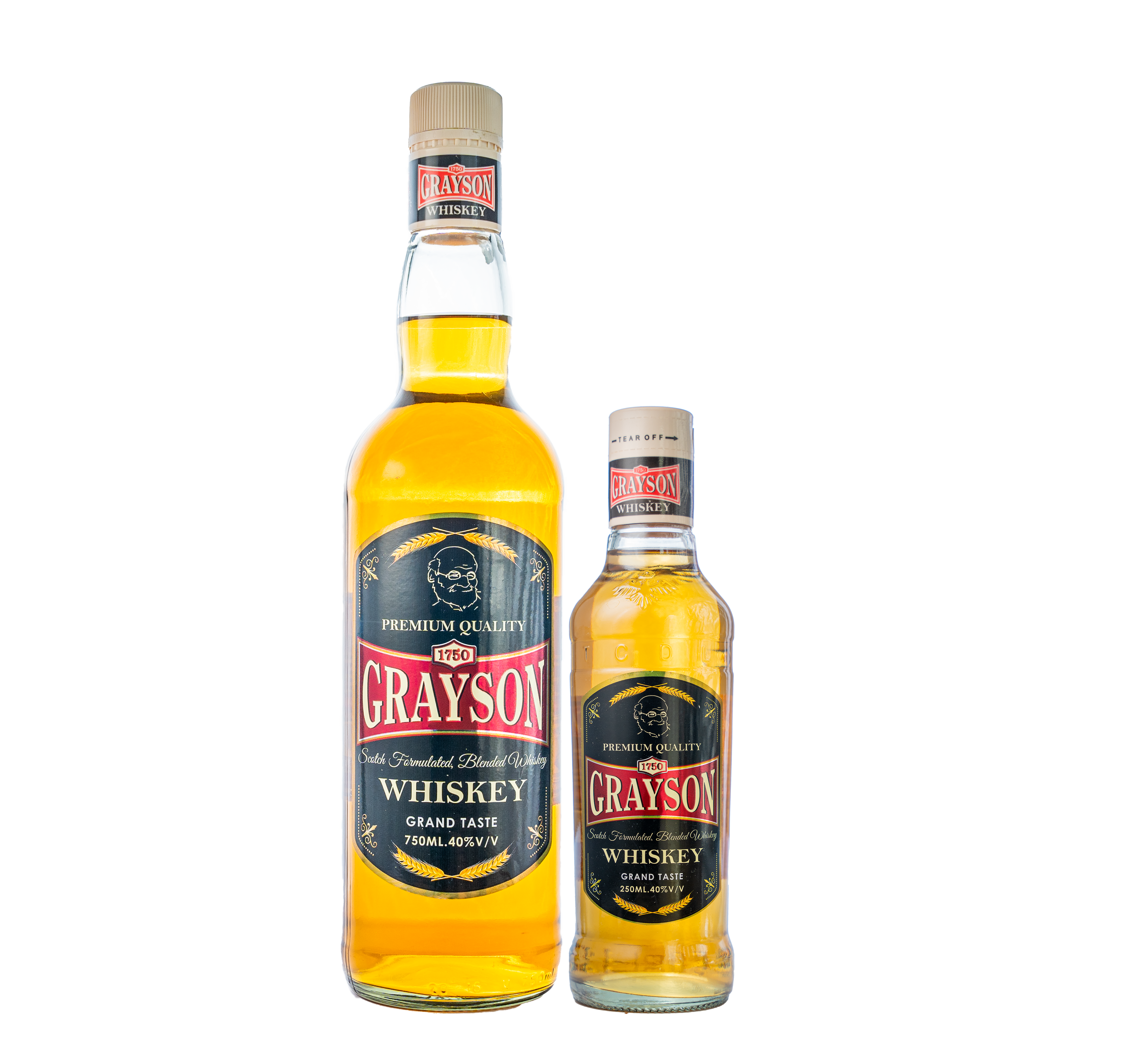 GraySon Whiskey 250 ml mockup